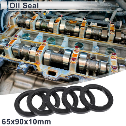 Oil Seal 65x90x10mm NBR Rubber Rotary Shaft Seal 5 Pcs for Make Model