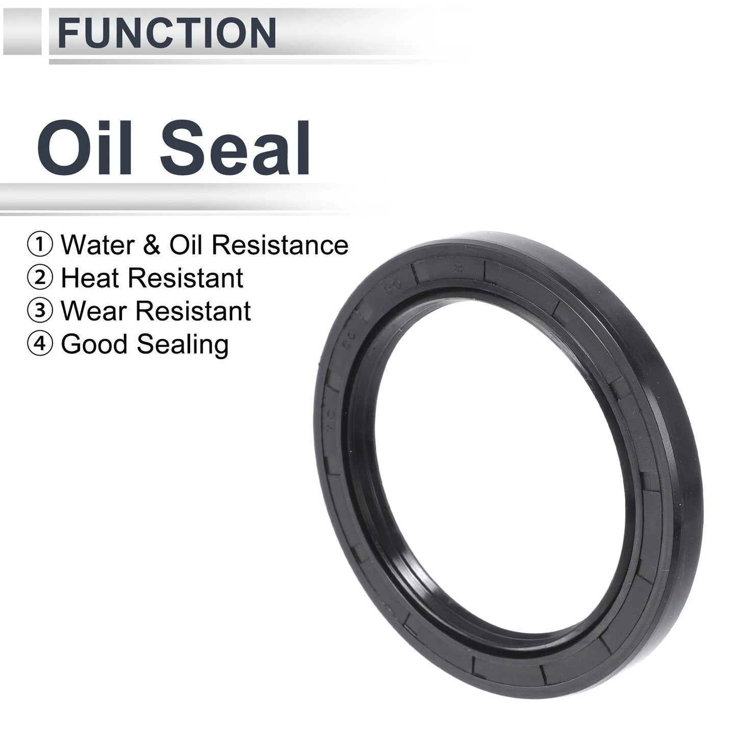Oil Seal / 60x80x8mm / Rotary Shaft Seal NBR Rubber 5 Pcs