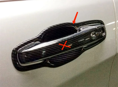 Door Handle Bowl Lid Cover Trim for Jeep Grand Cherokee 2014-2021 Carbon Fiber