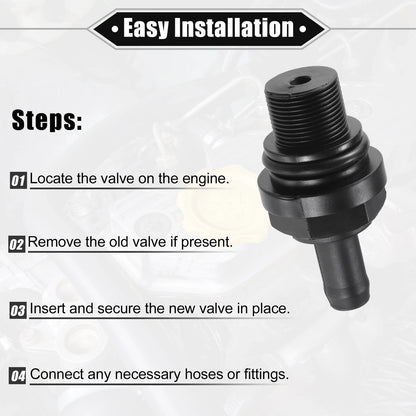 PCV Valve for Toyota Tacoma 2005-2015 Durable Plastic Black