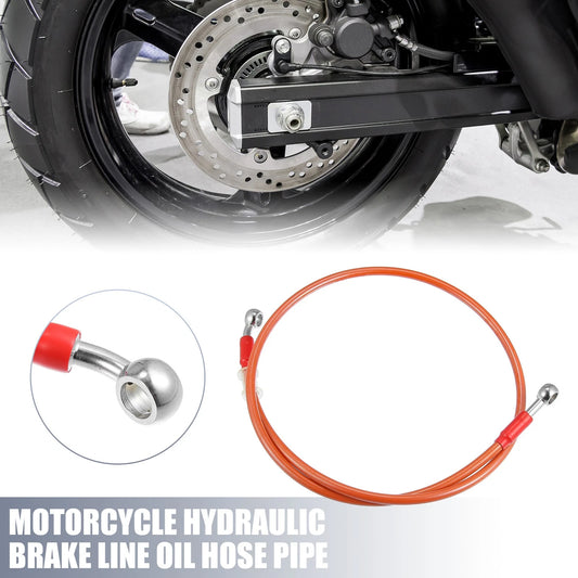 Brake Line / 10mm / Hydraulic Oil Hose Pipe 28° 0° Orange for Motorcycle