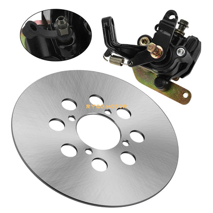 Rear Brake Disc Rotor & Caliper w/Pads for Yamaha Raptor 660R (2002–2005)