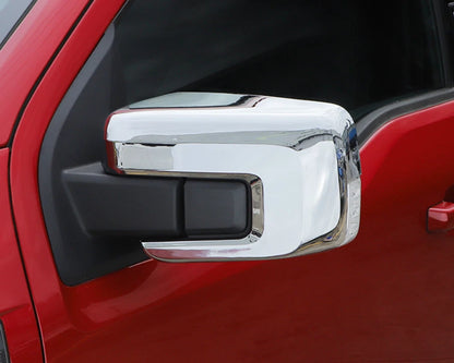 Chrome Rearview Mirror Lid Side Cover Trim for Ford F150 (2021-2023) 2 x pcs