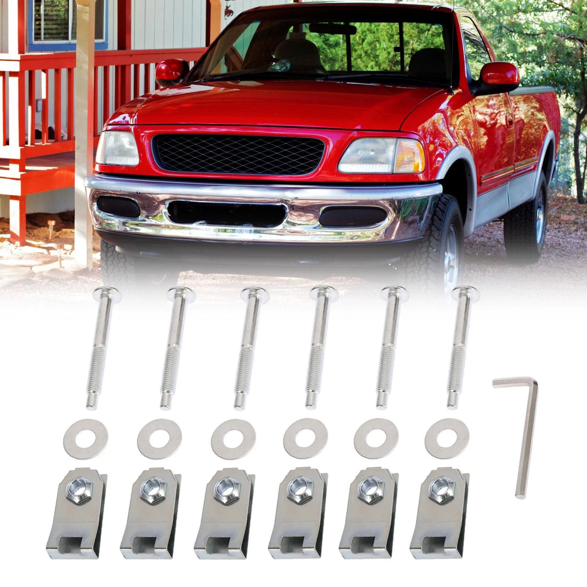 Truck Bed Mounting Bolt Nut Hardware for Ford F-150, Lincoln (2004-2023)