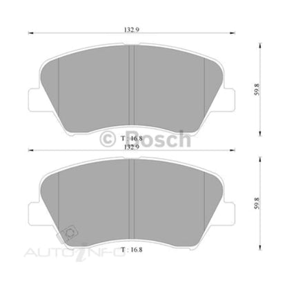 Front Disc Brake Pads Set for Kia Cerato YD (2013-2017)