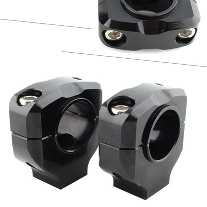 CNC 1-1/8" 28mm Motorcycle Universal Handlebar Fat Bar Riser Mount Clamp