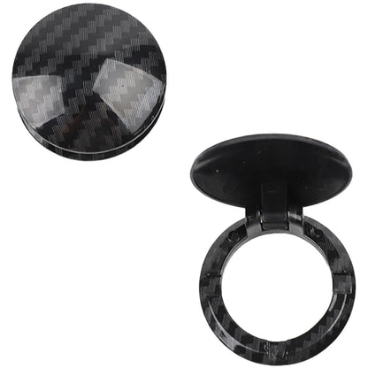 Carbon Fiber Cover Sticker for Car Engine Start Stop Button Dashboard