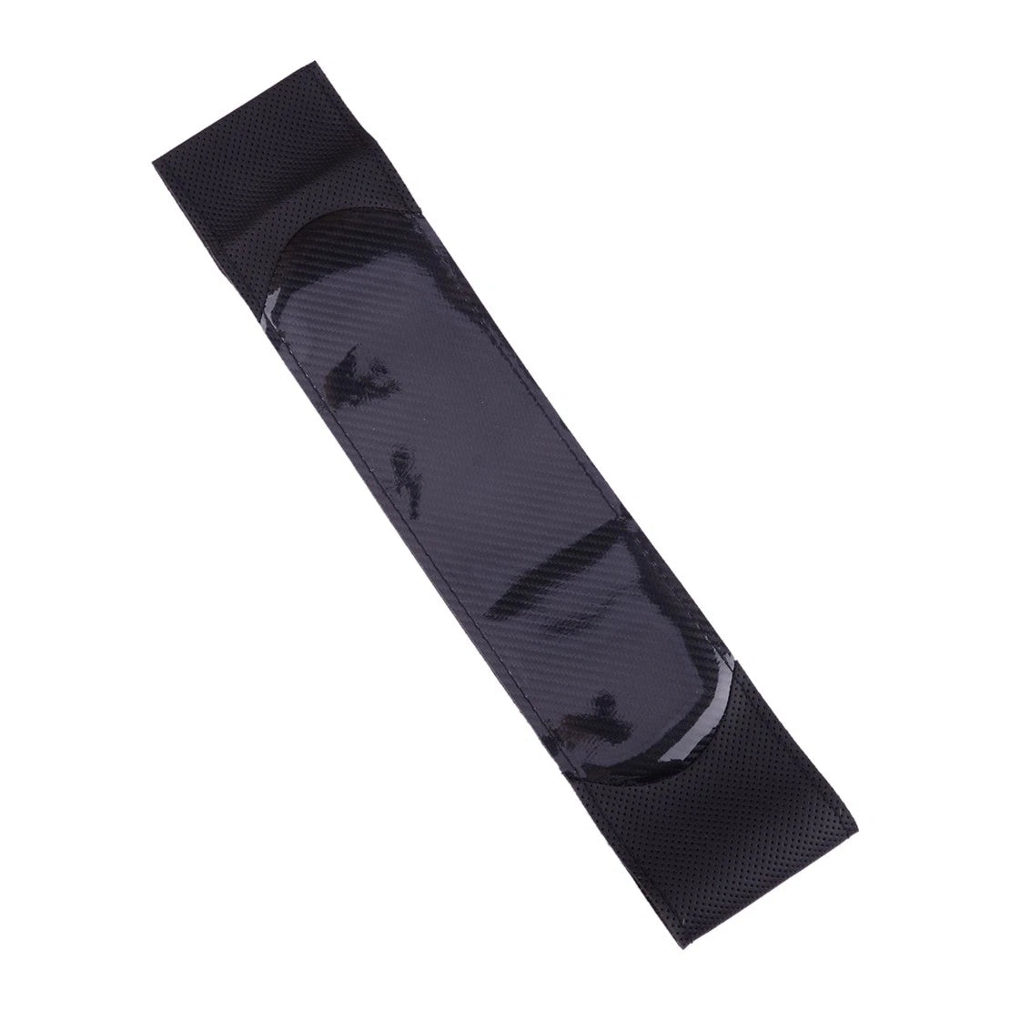 38cm Steering Wheel Cover for Car - Glossy Carbon Fiber Look