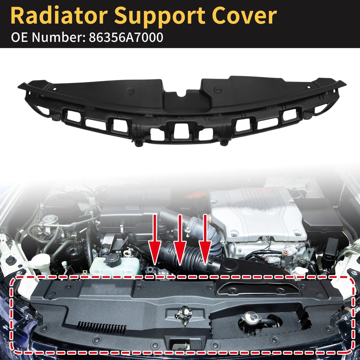 Radiator Support Cover for Kia Forte Forte5 (2014-2016)