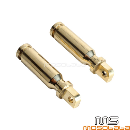 Brass Footpegs for Harley Dyna Sportster Softail Male-Mount