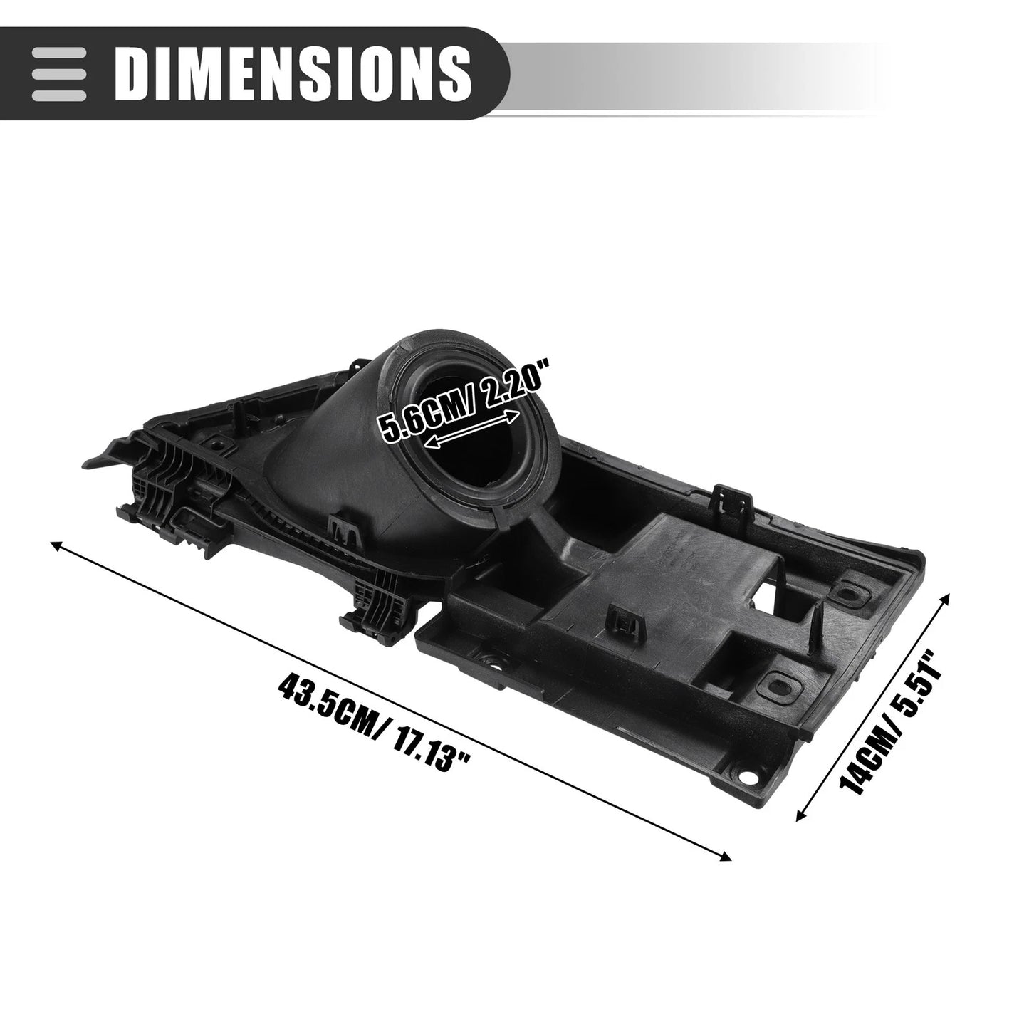 Fuel Filler Door Housing for Ford Transit 150 250 350 (2015-2023) Black
