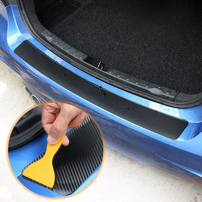 Carbon Fiber Style Rear Bumper Corner Protector Sticker