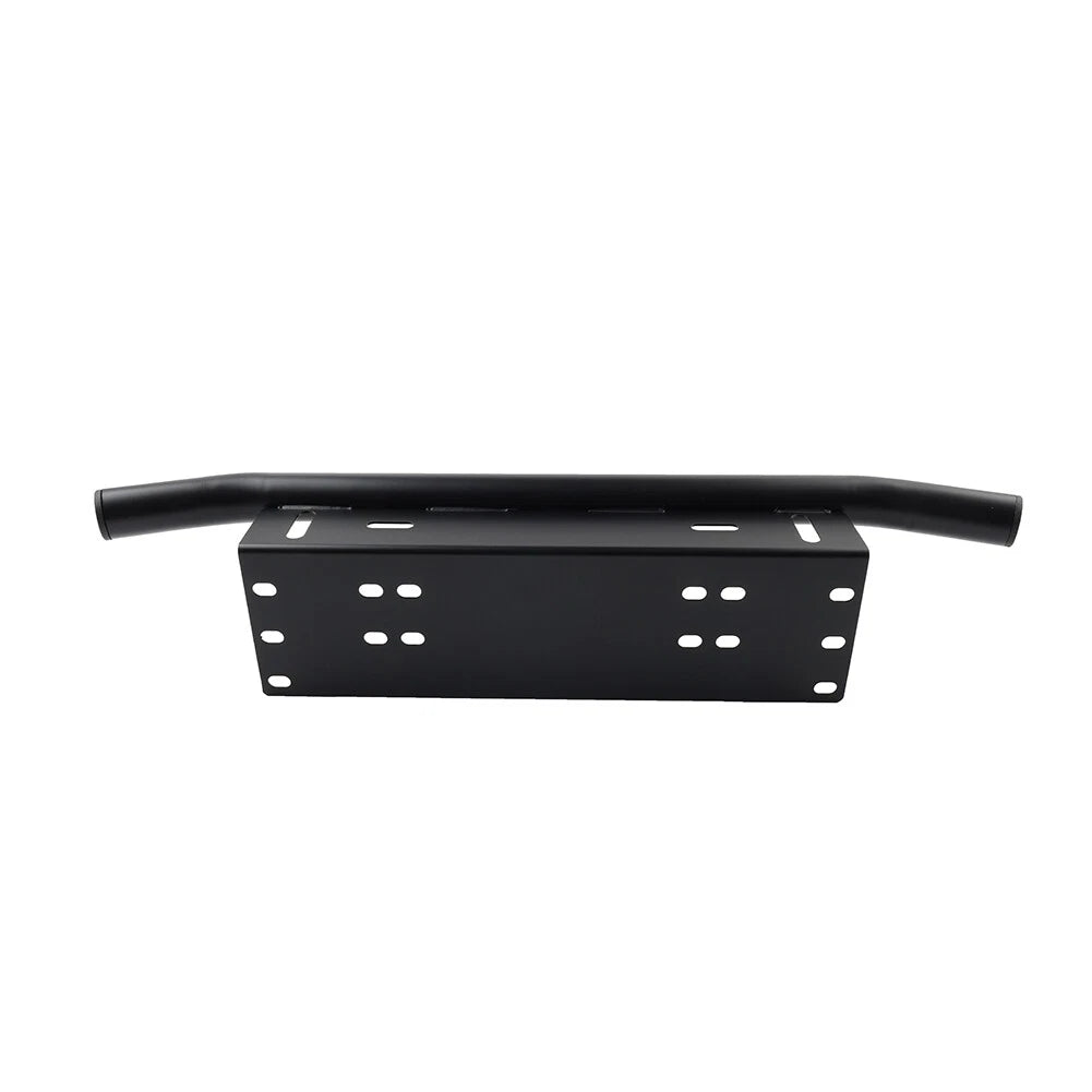 Black Bull Bar Front License Plate Mount Bracket for Off-Road Light Bar