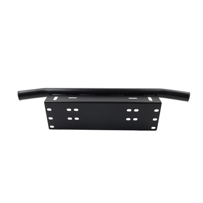 Black Bull Bar Front License Plate Mount Bracket for Off-Road Light Bar