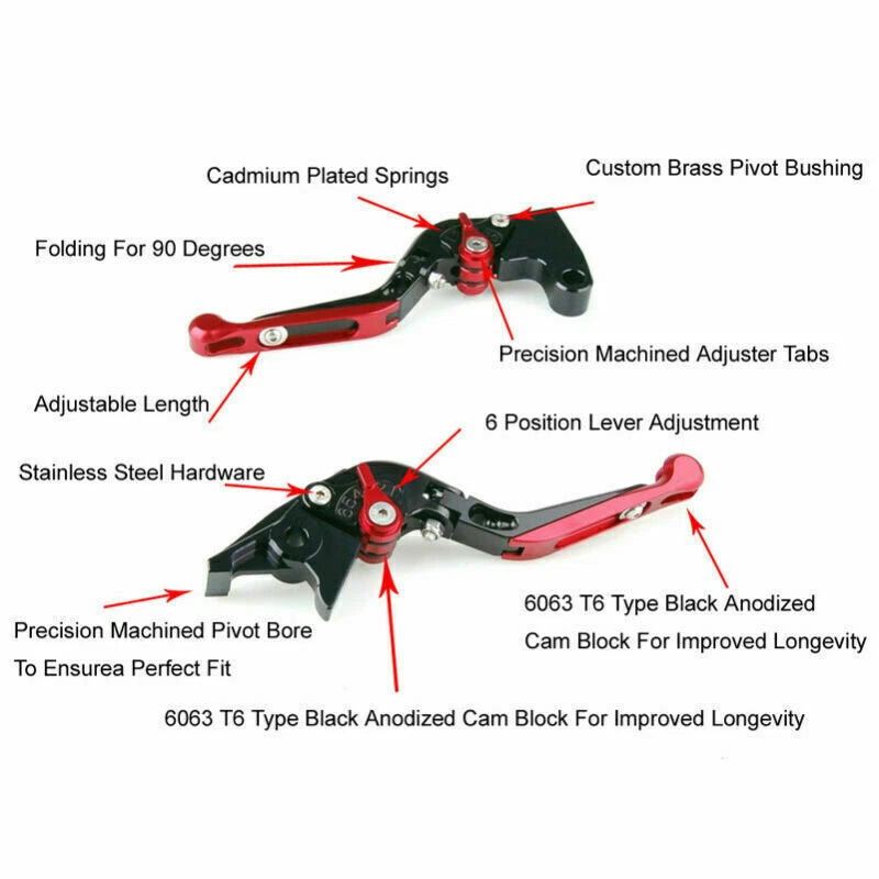 Adjustable Brake Clutch Lever for Honda RC51 RVT SP-1/SP-2 (2000-2006)