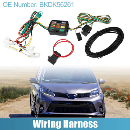 1 Set 4-Pin Trailer Wiring Harness for Toyota Sienna (2015–2020)