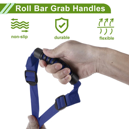 Roll Bar Grab Handles for Jeep Wrangler 1987-2021 - Blue Accessories