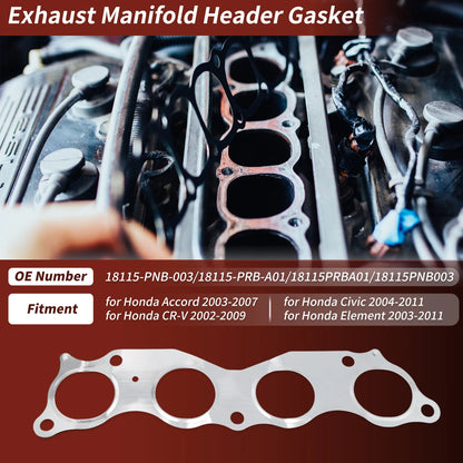 Exhaust Gasket Seal for Honda Accord, Civic, CR-V, Element (2003-2011)