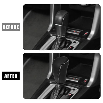 Faux Leather Black Gear Shift Knob Cover for Subaru Forester (2014-2023)