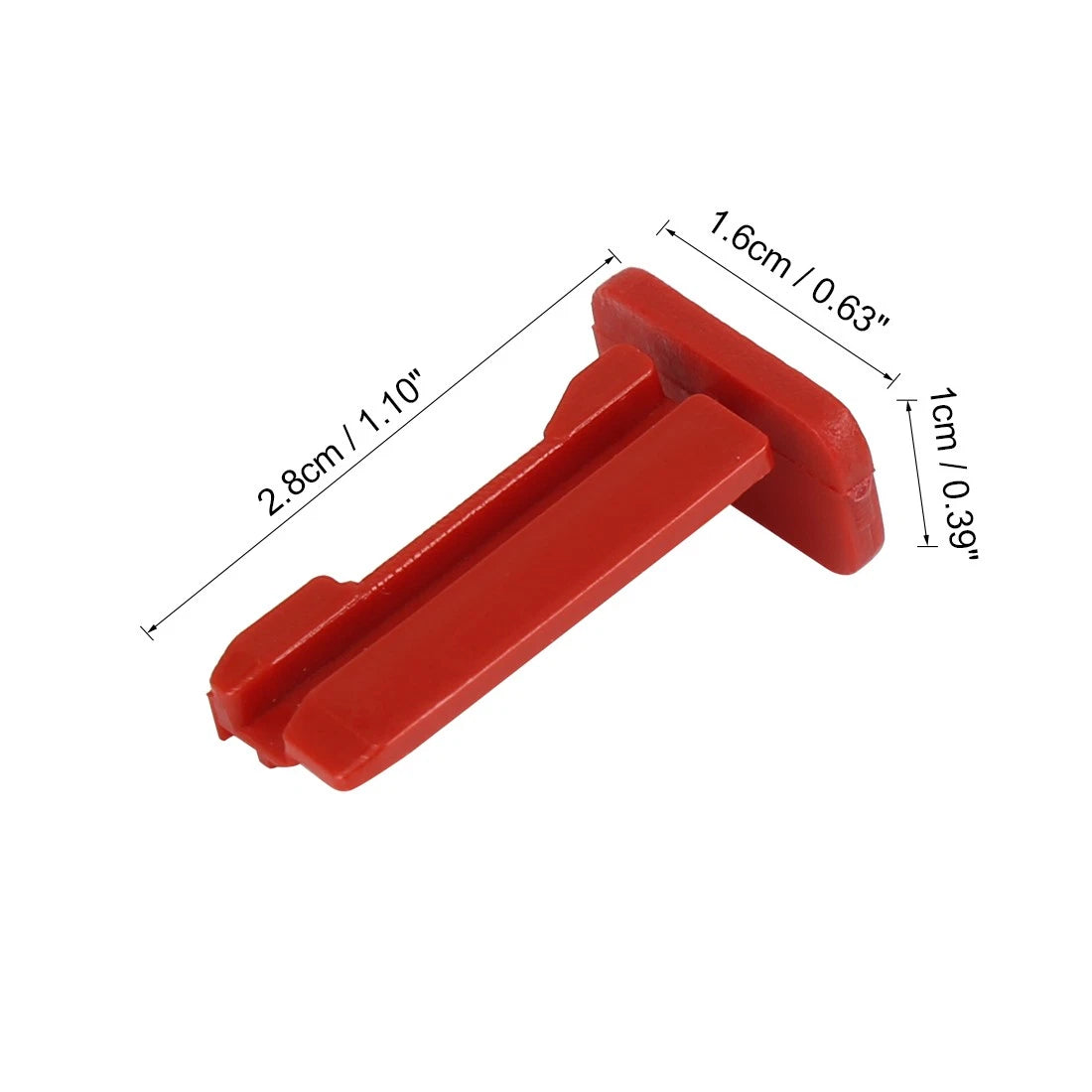 Gearbox Dipstick Tube Plug for Benz Transmission Filler with Lock Pin Red