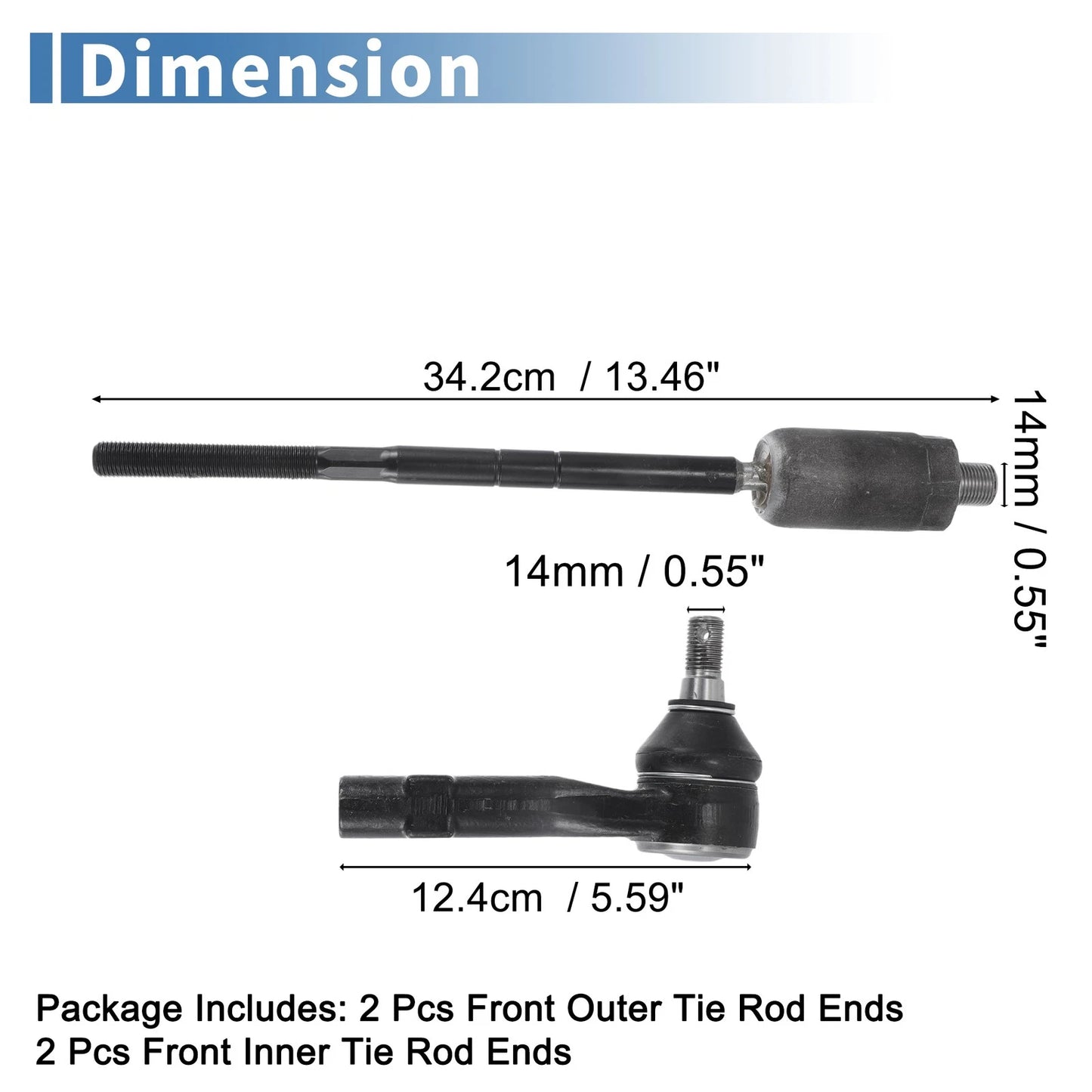 4pcs Tie Rod Ends for Ford Explorer (2002-2003)