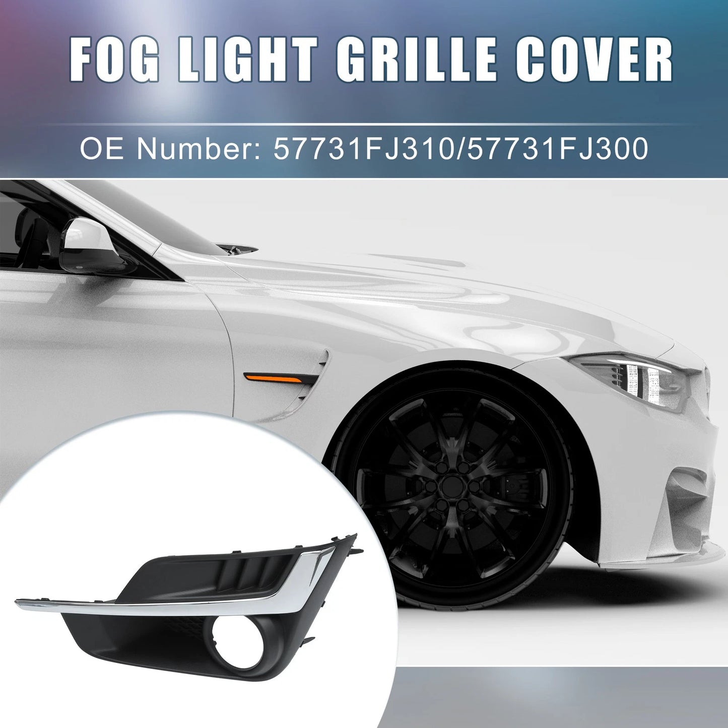 Fog Light Grille Covers for Subaru Impreza (2015-2016) - 1 Pair
