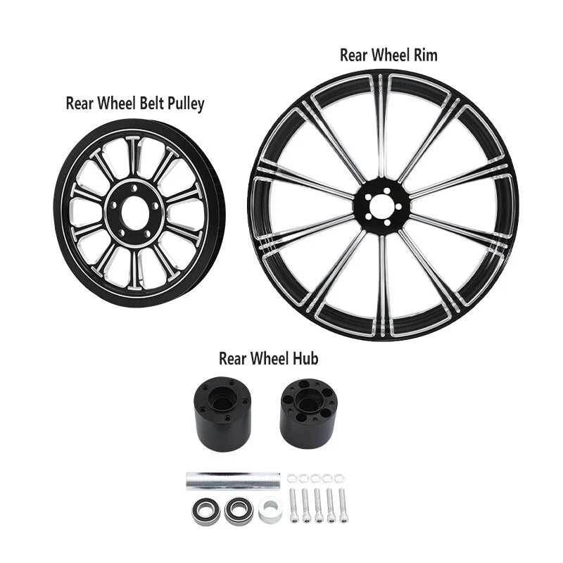 18" Wheel Rim Hub Pulley Sprocket for Harley Street Glide (2009-2023)