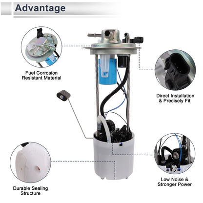 Fuel Pump Assembly V8 6.2L for Chevrolet Silverado 1500 (2010-2013)