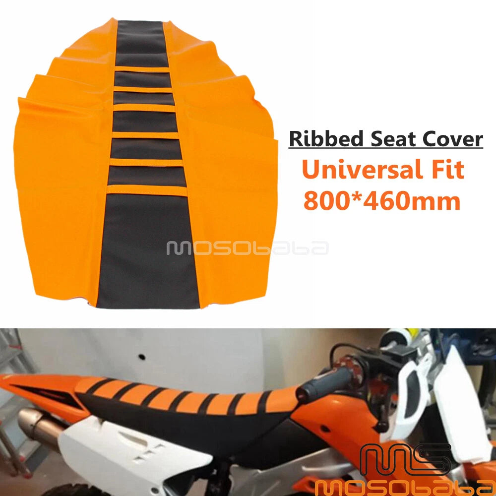 Ribbed Traction Gripper Seat Cover for Suzuki Yamaha Honda Kawasaki Dirt Bike