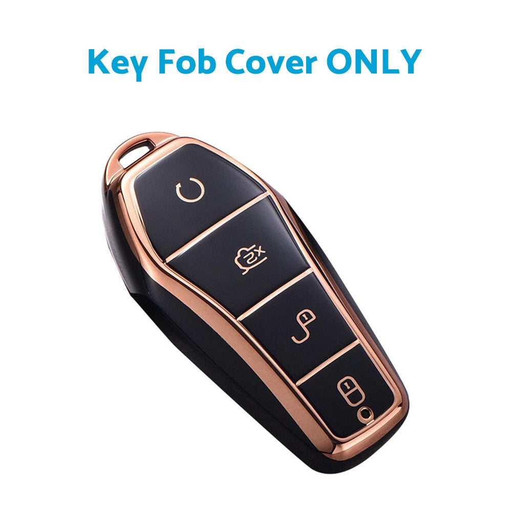 Black Remote Key Fob Cover for BYD Atto 3 (2022-2023)