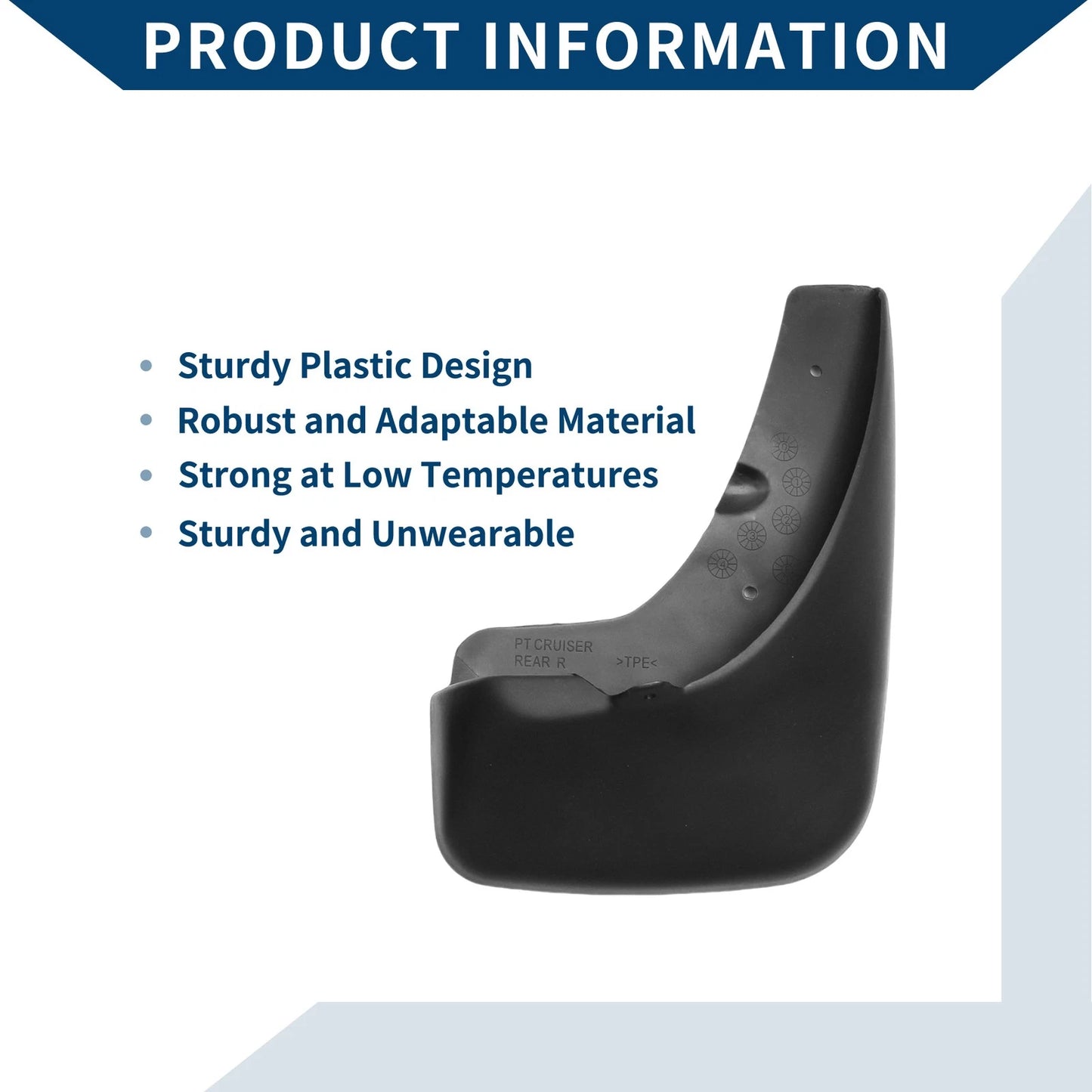 Mud Flaps Splash Guards for Chrysler PT Cruiser (2006-2009)