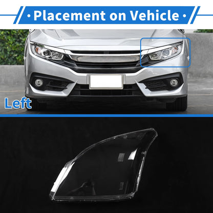 1 x Front Left Headlight Lens Cover for Toyota Prado (2003-2009)