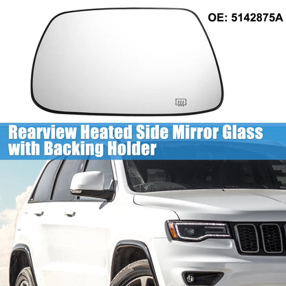 Heated Left Rearview Mirror Glass for Jeep Cherokee (2014-2023)
