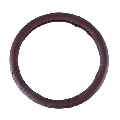 15" Universal PU Leather Car Steering Wheel Cover for Auto Accessory