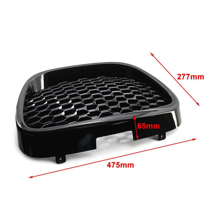 Front Bumper Grille for SEAT LEON MK2 2006-2009 Black ABS