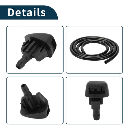 Windshield Washer Nozzle & Fluid Hose for Toyota (2010-2023)