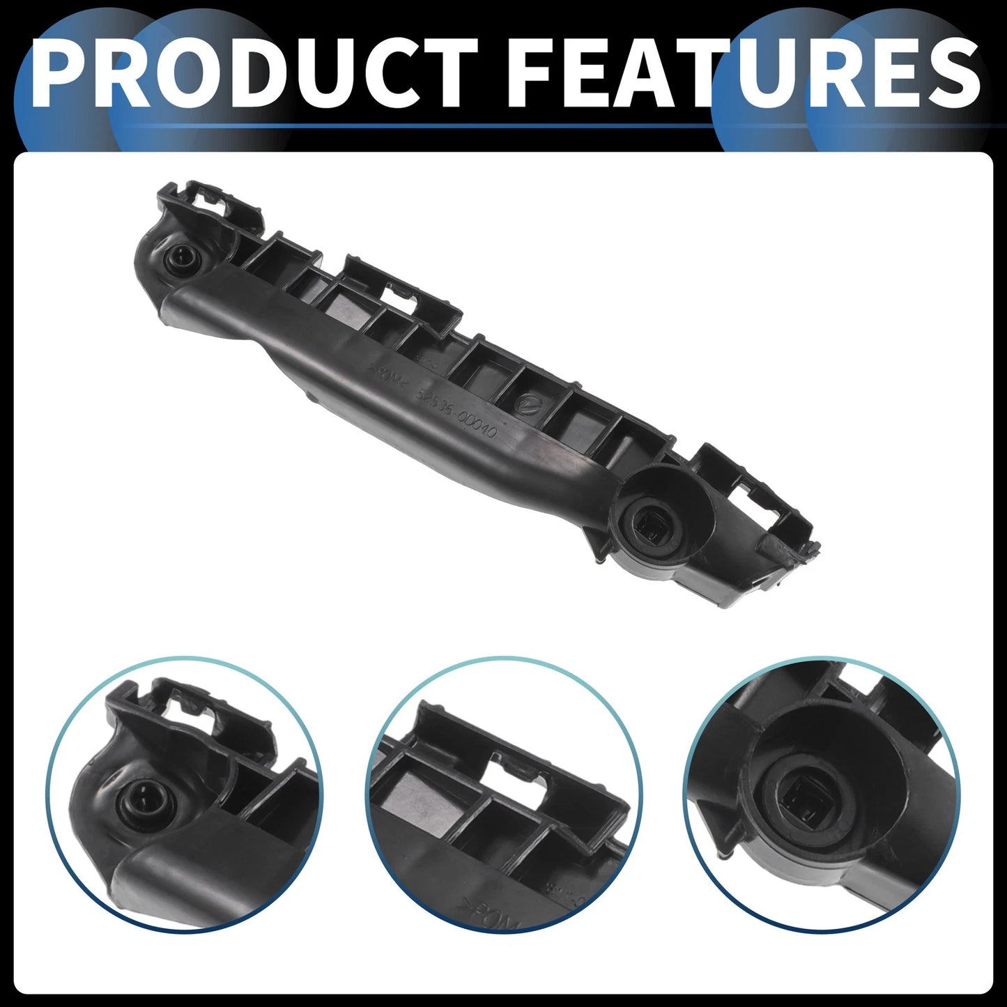 Left Front Bumper Retainer Bracket for Toyota Yaris (2006-2009)