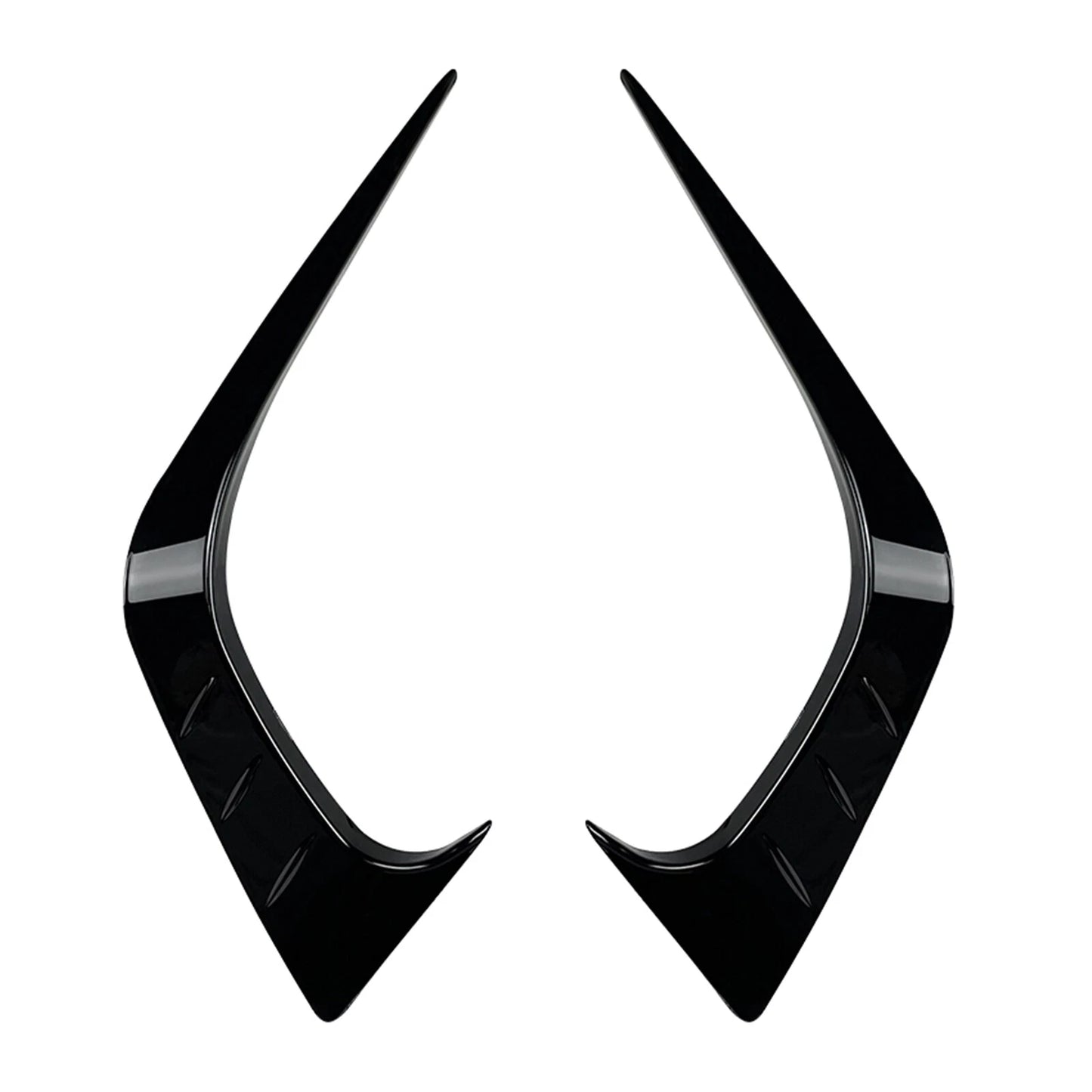 Gloss Black Front Side Air Vent Trim Covers for Honda Civic (2021-up) 2 x