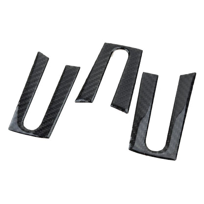 3 x Carbon Fiber Steering Wheel Cover for Ford Mustang (2005-2009)