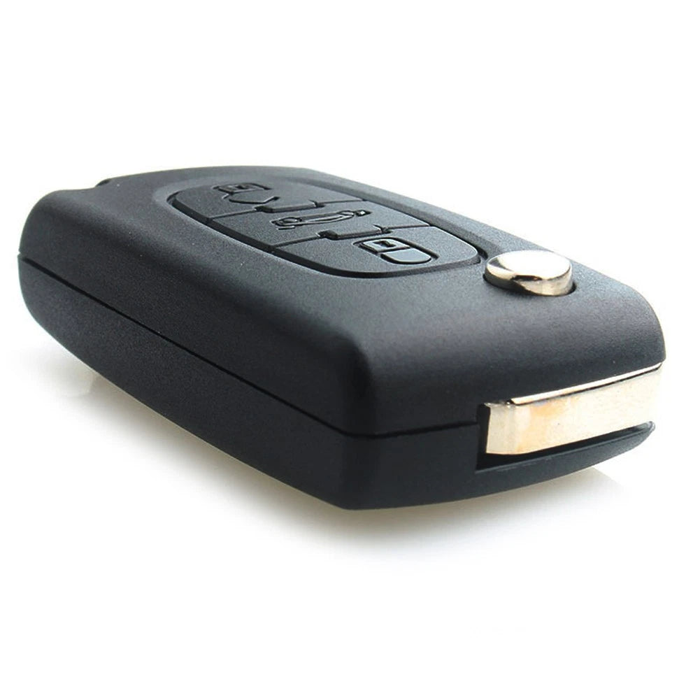 3 Button Flip Key Shell Case Replacement for Peugeot Expert, Fiat Scudo (2007-2016)