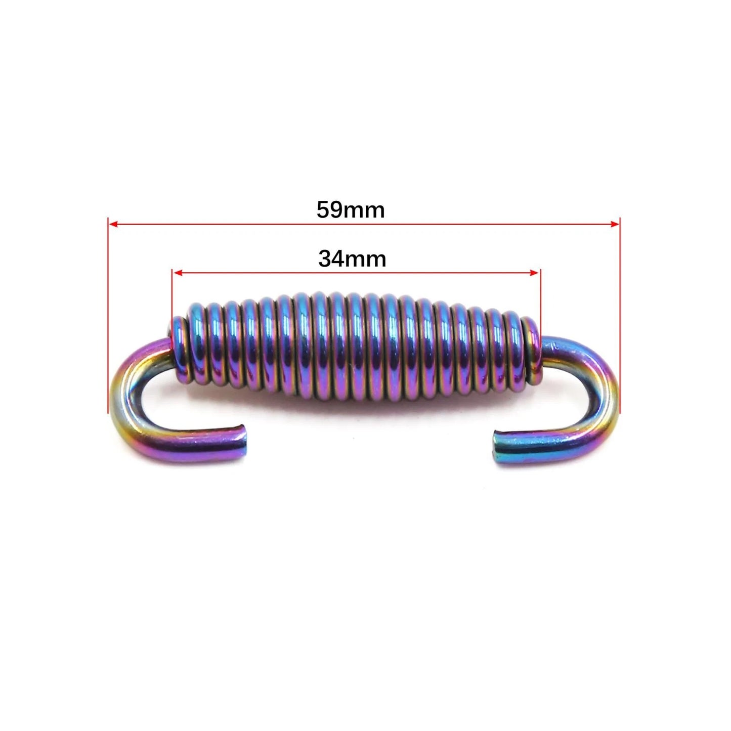 4pcs Stainless Steel Colorful Swivel Motorcycle Exhaust Pipe Springs