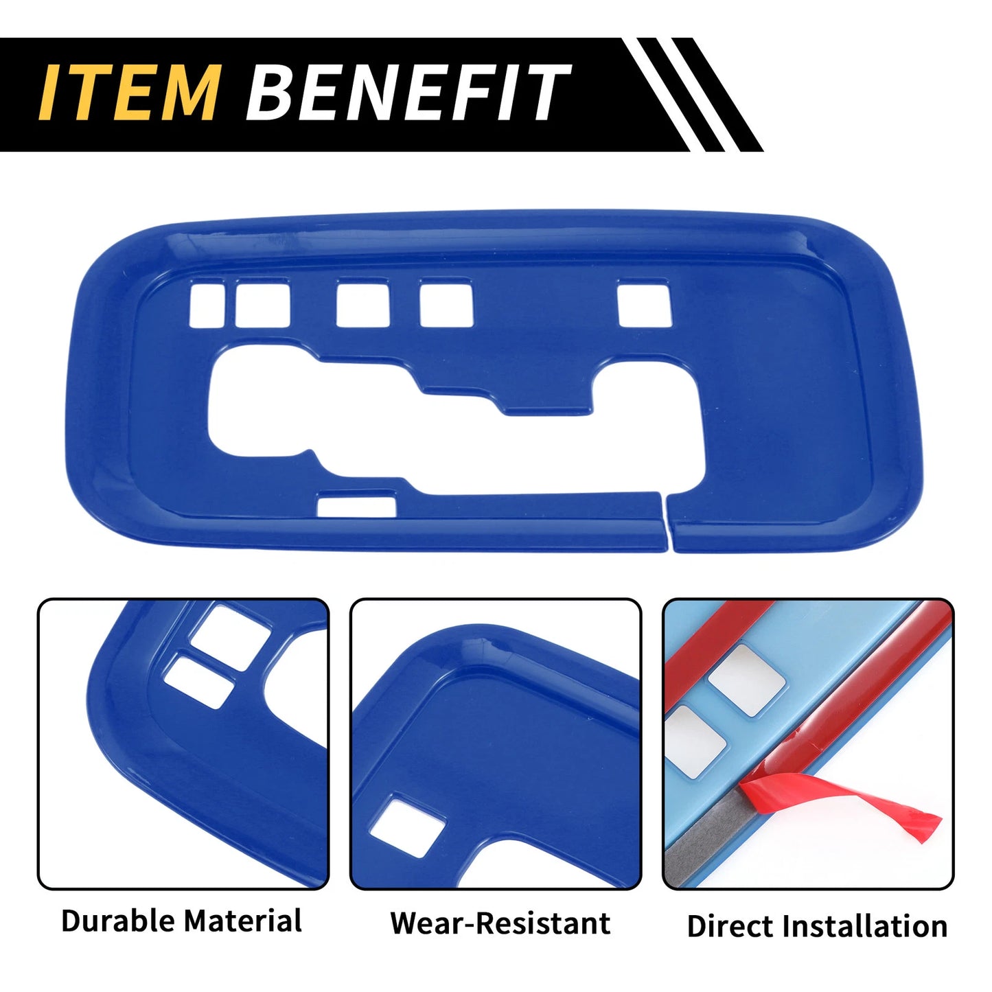Center Console Gear Shift Frame Panel Cover for Jeep Wrangler JK JKU (2007-2018)