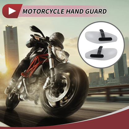 1 Set Hand Guard Universal for Motorcycles Black Clear