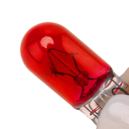 10pcs Universal Red T10 12V 5W Wedge Instrument Light Bulbs for Car