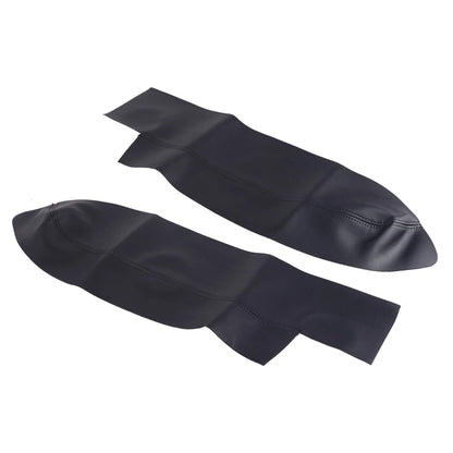 PU Leather Front Door Armrest Covers for Honda CR-V (2007-2011) Black