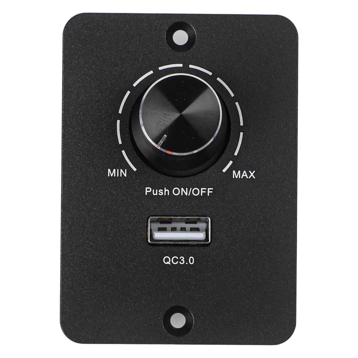 PWM LED Dimmer Switch for DC 12V/24V with USB Fast Charging for RV/Boat