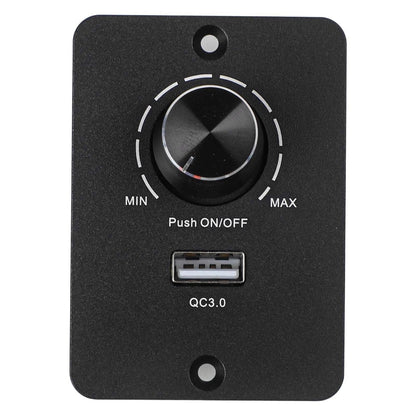 PWM LED Dimmer Switch for DC 12V/24V with USB Fast Charging for RV/Boat