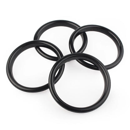 Black 4x Car Air Vent Cover Rings for Audi A3 S3 (2012-2019)