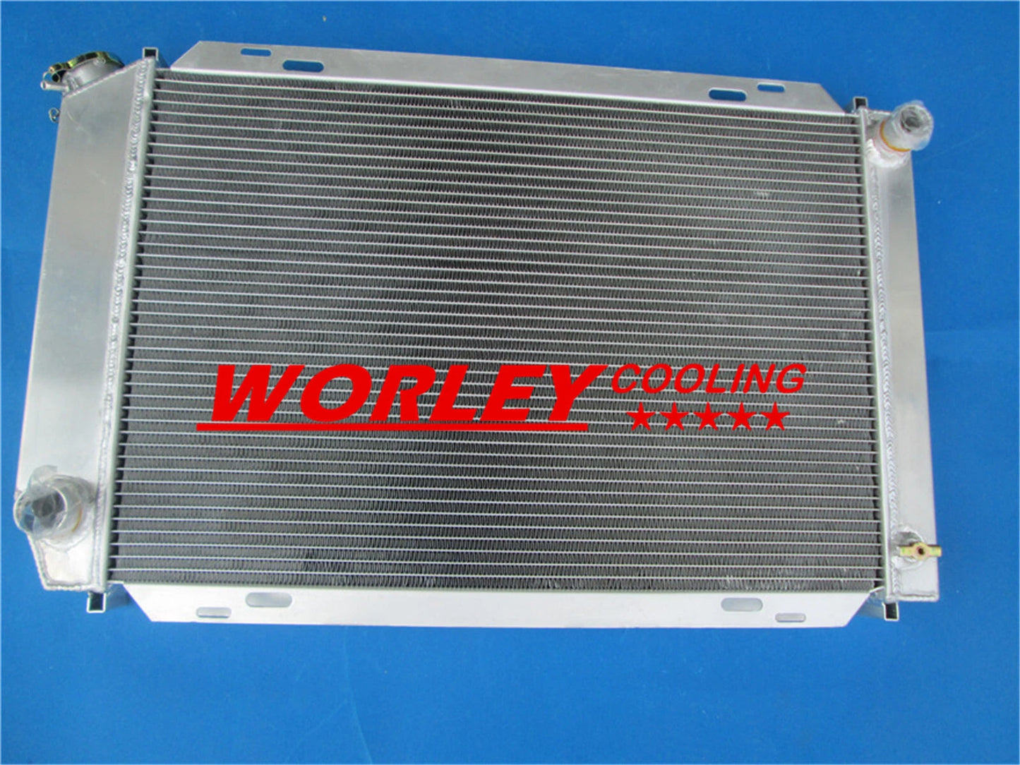 2ROW Aluminum Radiator + Fan for Ford Mustang (1979-1993)