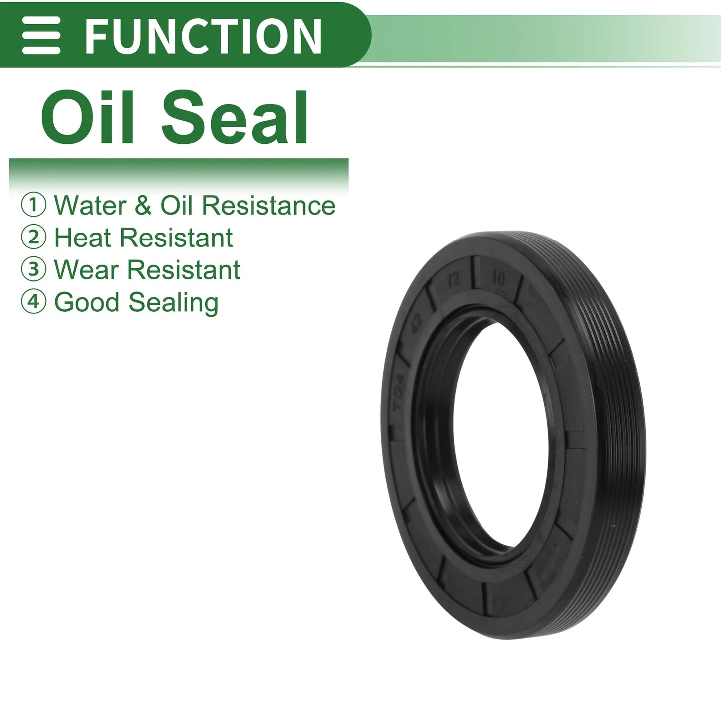 Oil Seal 42x72x10mm NBR Rubber Rotary Shaft Seal High Pressure for Make Model